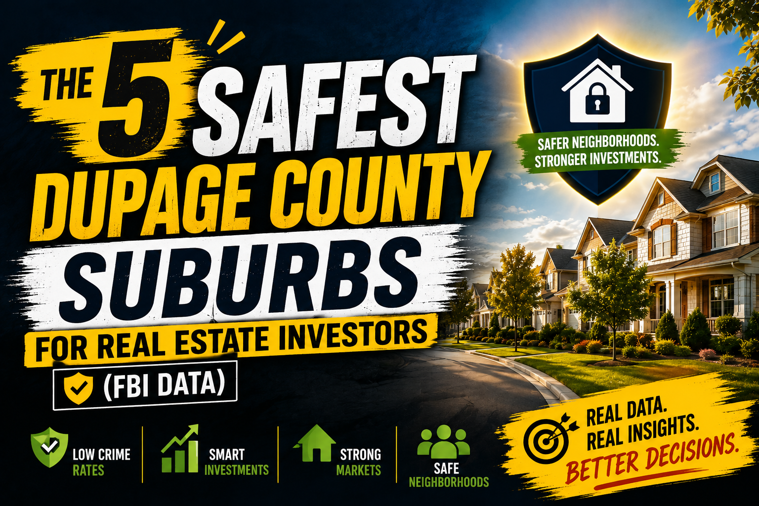The 5 Safest DuPage County Suburbs for Real Estate Investors (FBI Data)